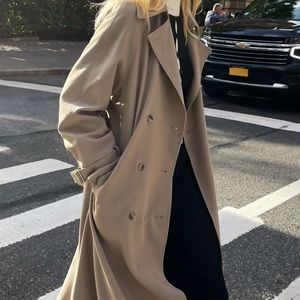 Oak + Fort oversized trench coat